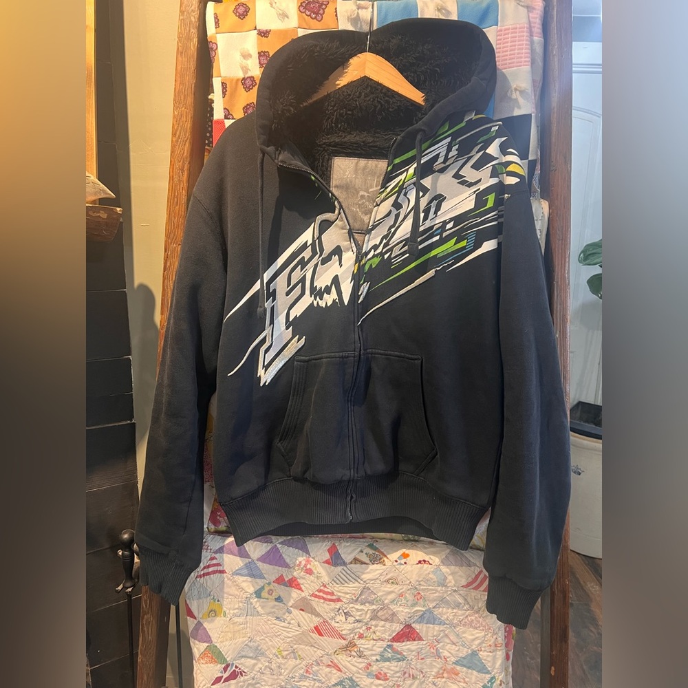 Fox Racing Sasquatch Zip Hoodie Size Large
